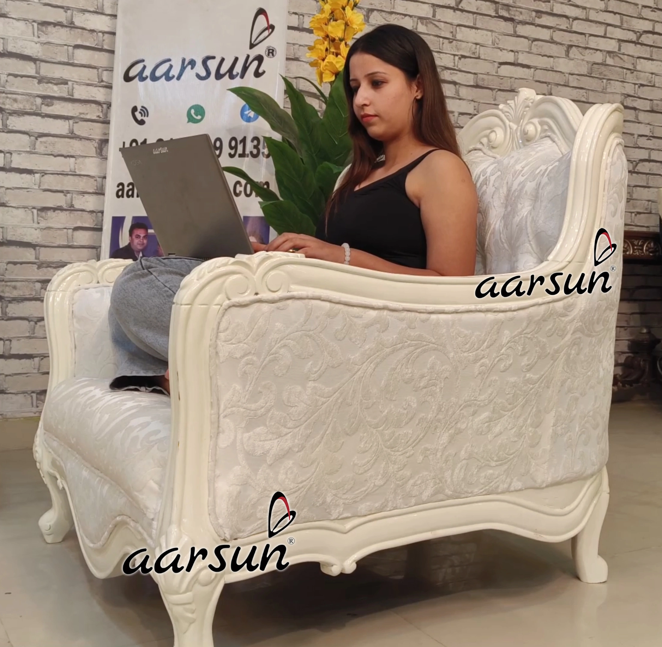 White  Classic Sofa Set 2025