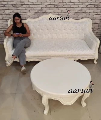 White  Classic Sofa Set 2025