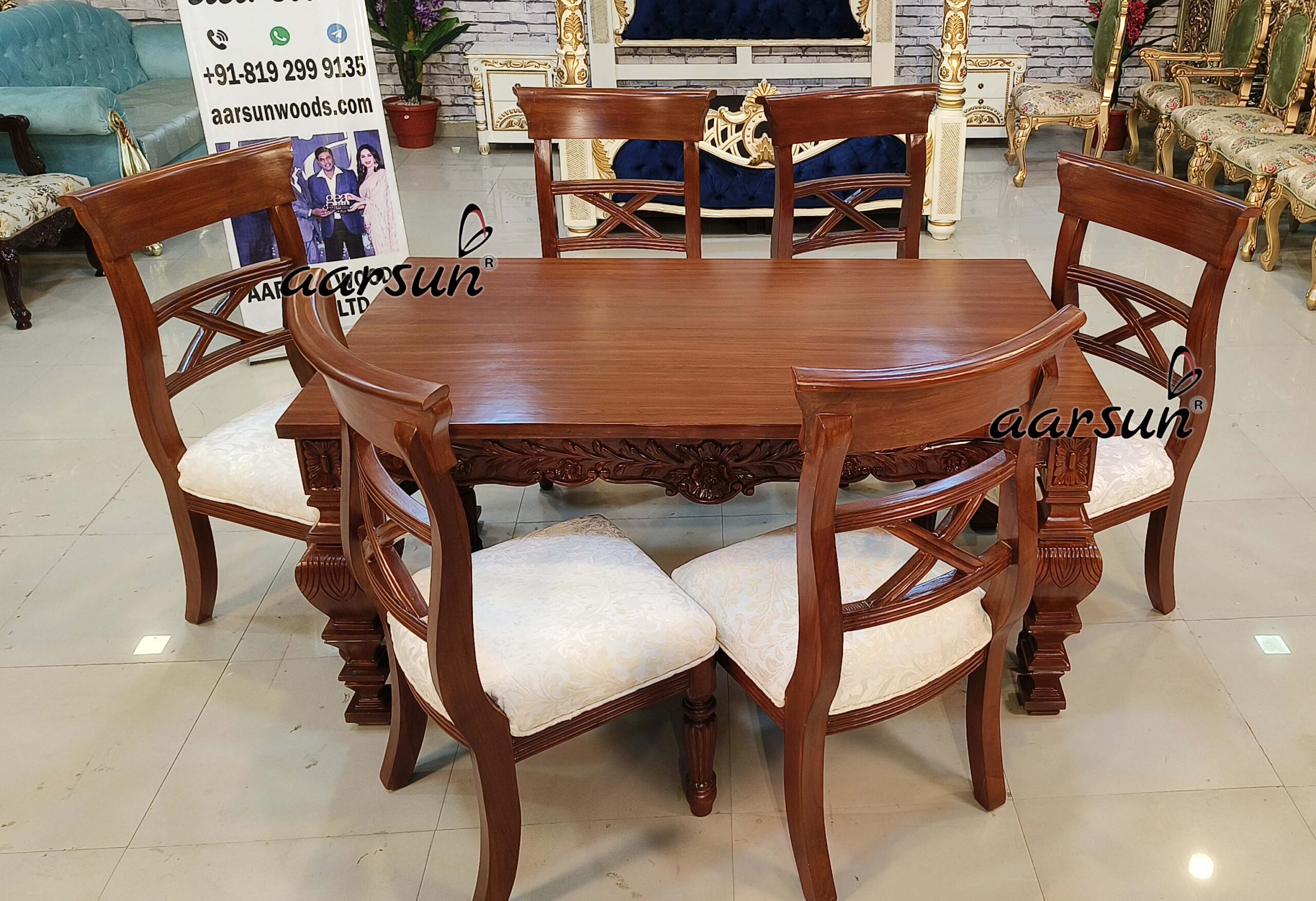 Mid-Century 6 Seater speedyshort.com Dining Set 2025