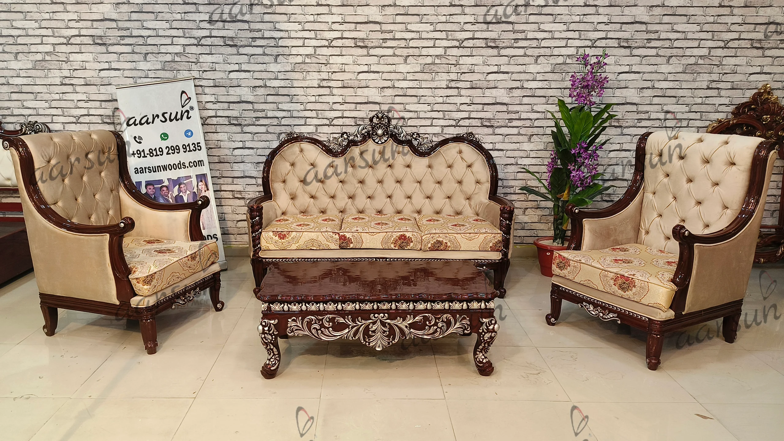 Sofa Set streameast.xyz in  Royal Finish  2025
