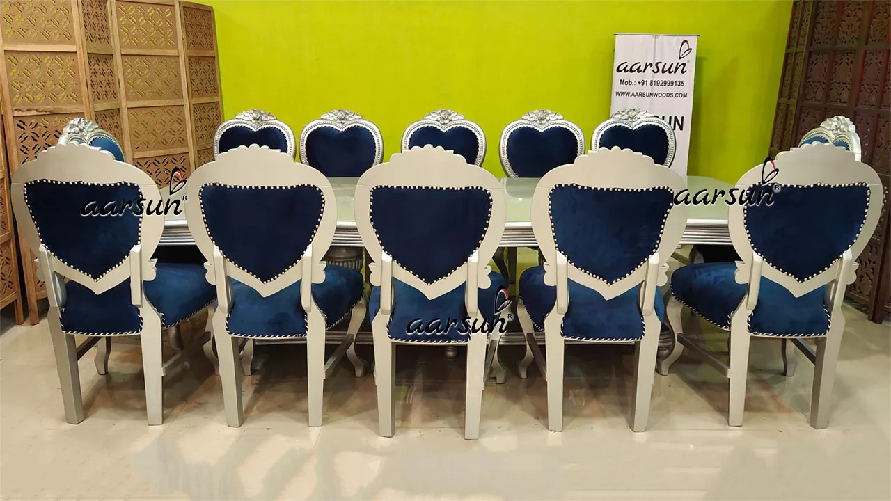 12 Seater Silver missycoupon Painted Dining Set 2025