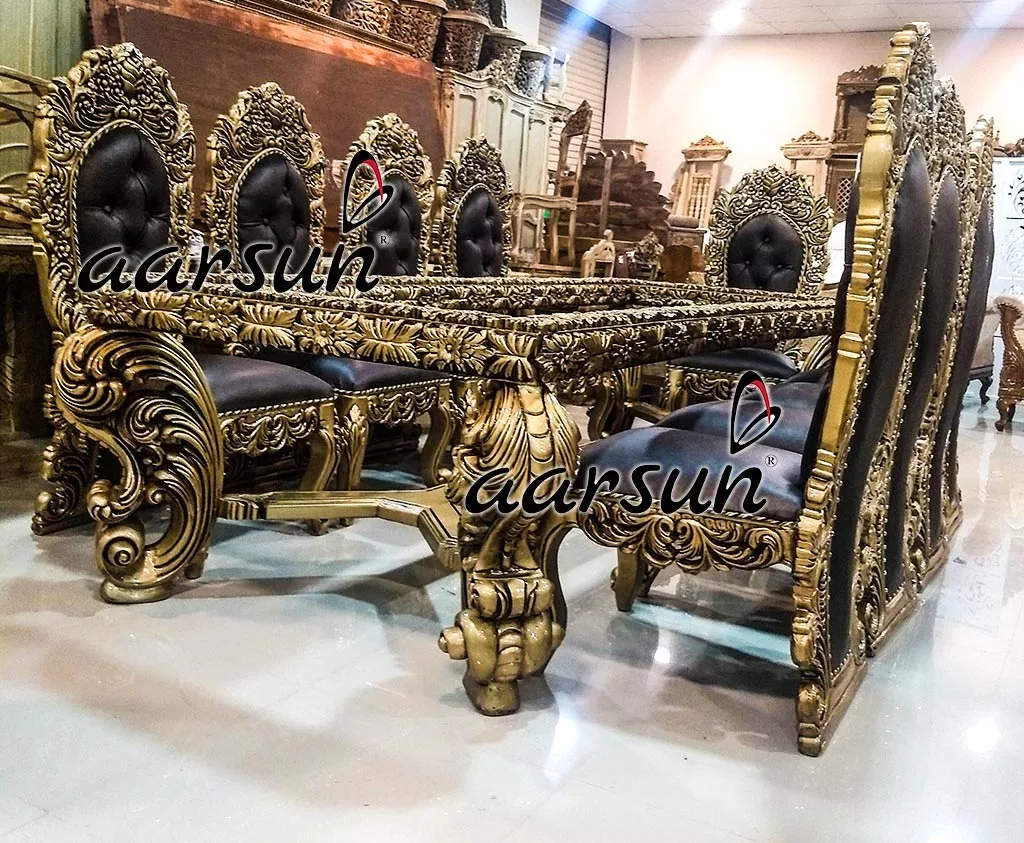 Antique evooli Gold Dining Set in 10 Seater 2025