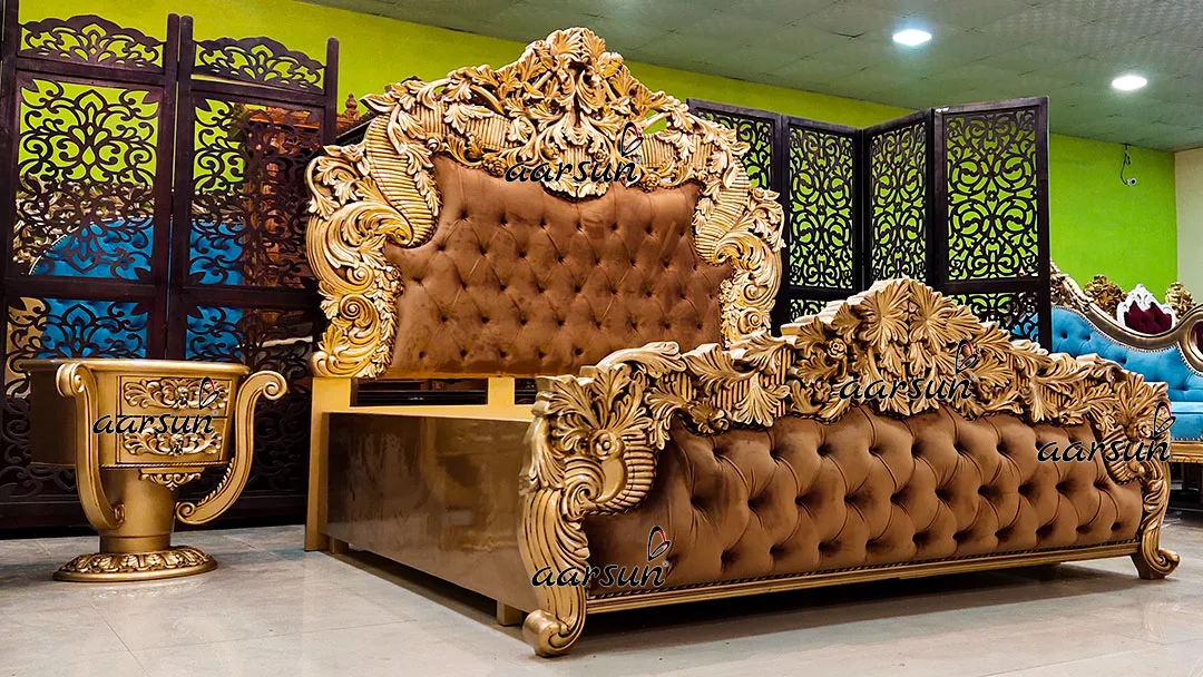 Antique www.bing.com Gold Royal Bedroom Set Handmade & Custom Made 2025