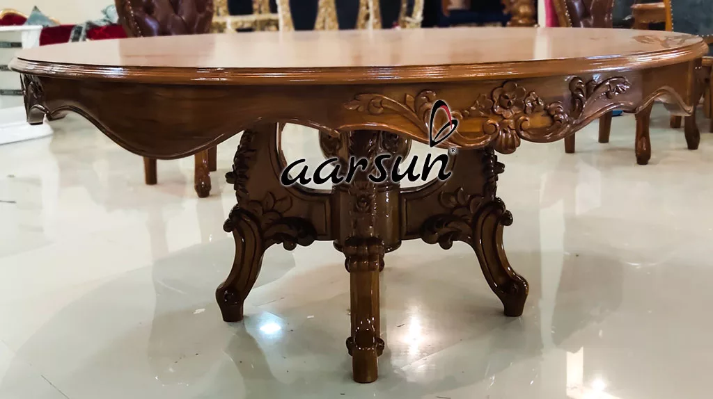 Carved   Dining Set in 6 Seater  2025