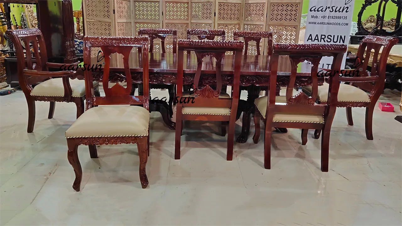 Classic 8 Seater myflixerz  Dining With Master Chairs 2025