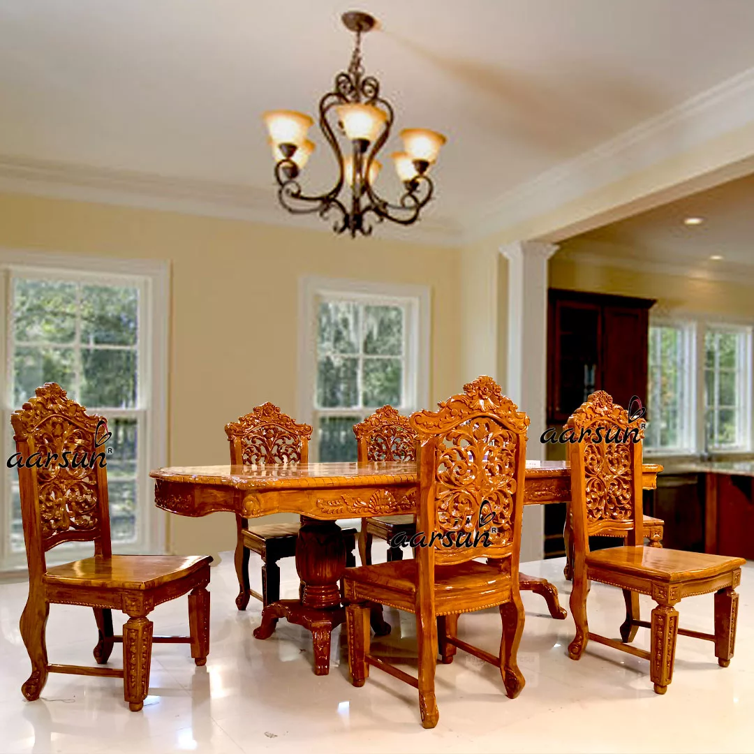 Classic  Wooden Dining Table Set  2025