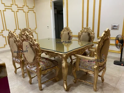 Premium f2 movies 6-Seater Dining Table Set