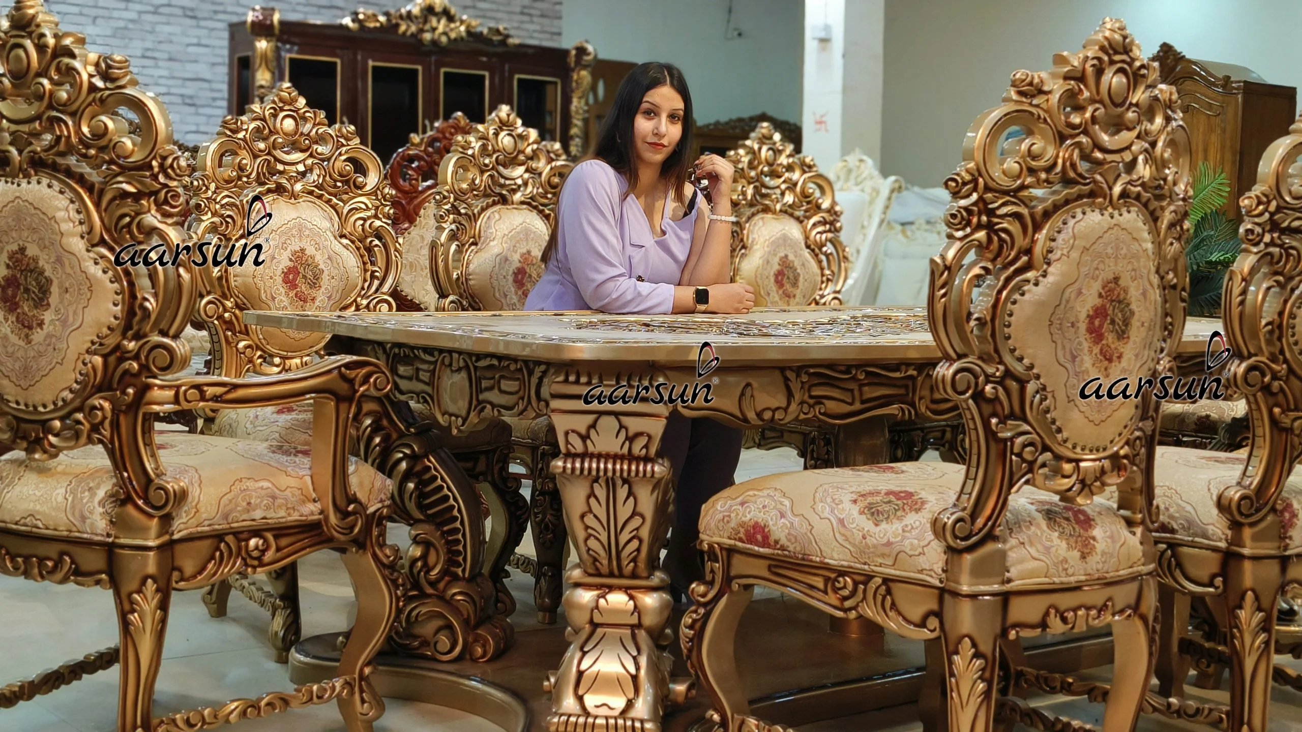 Double  xmovies8 on  Carved Chair Dining Set 2025