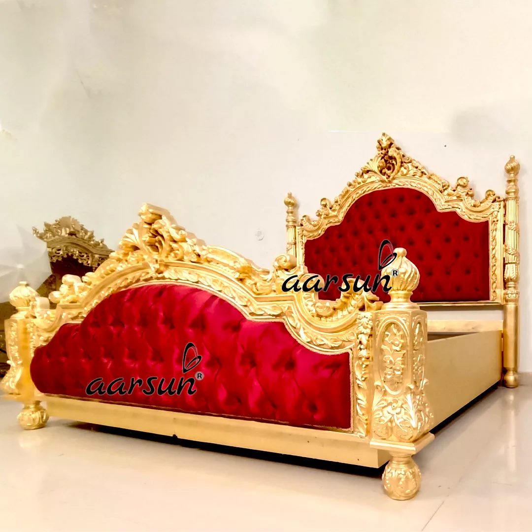 Exemplary musichq  Luxurious Bed with Gold Leafing 2025