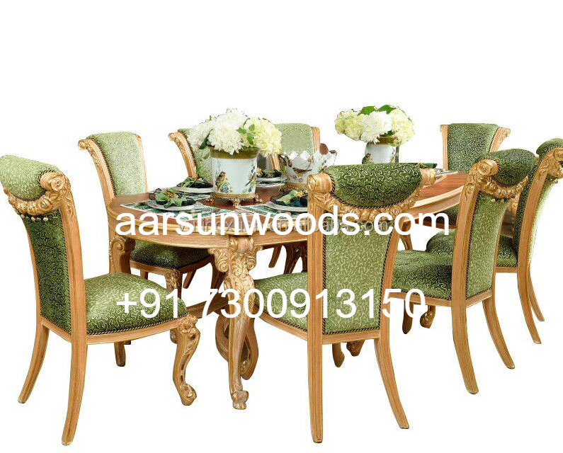 Natural Finish  Wooden Dining Table  2025