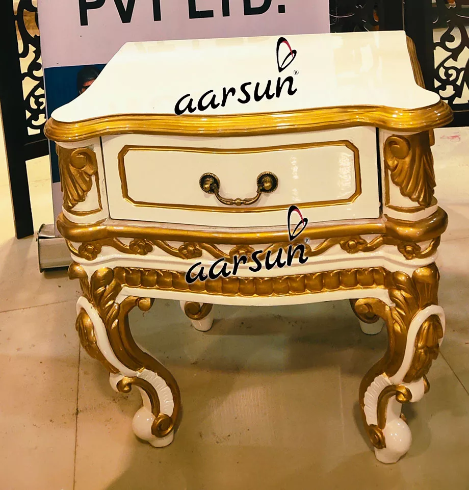 High Back torrentz2 Royal Bed in White & Gold with Contemporary Quilting  2025