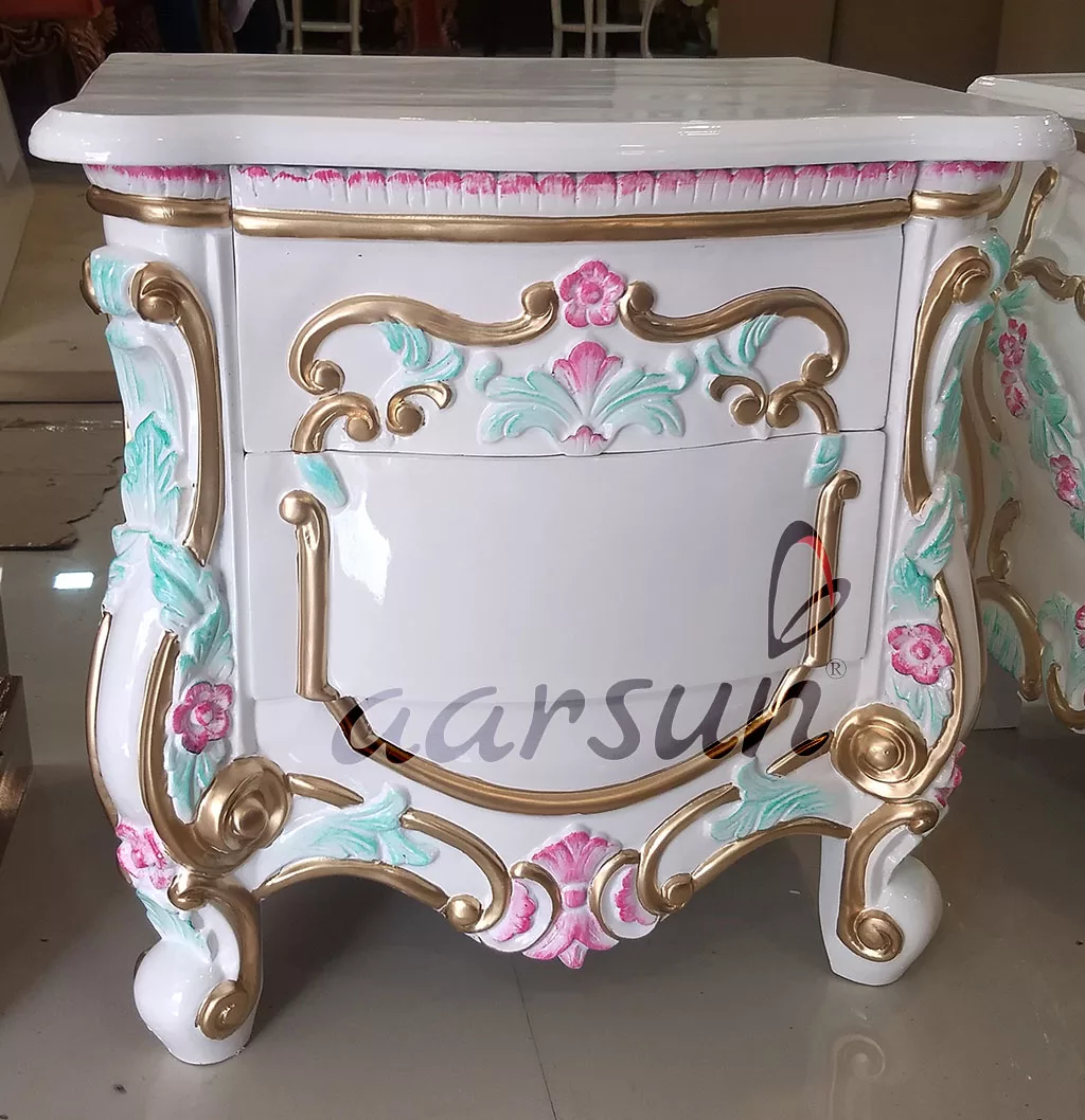 King Size Bed – White Polish with watchmovieshd Velvet Fabric  2025