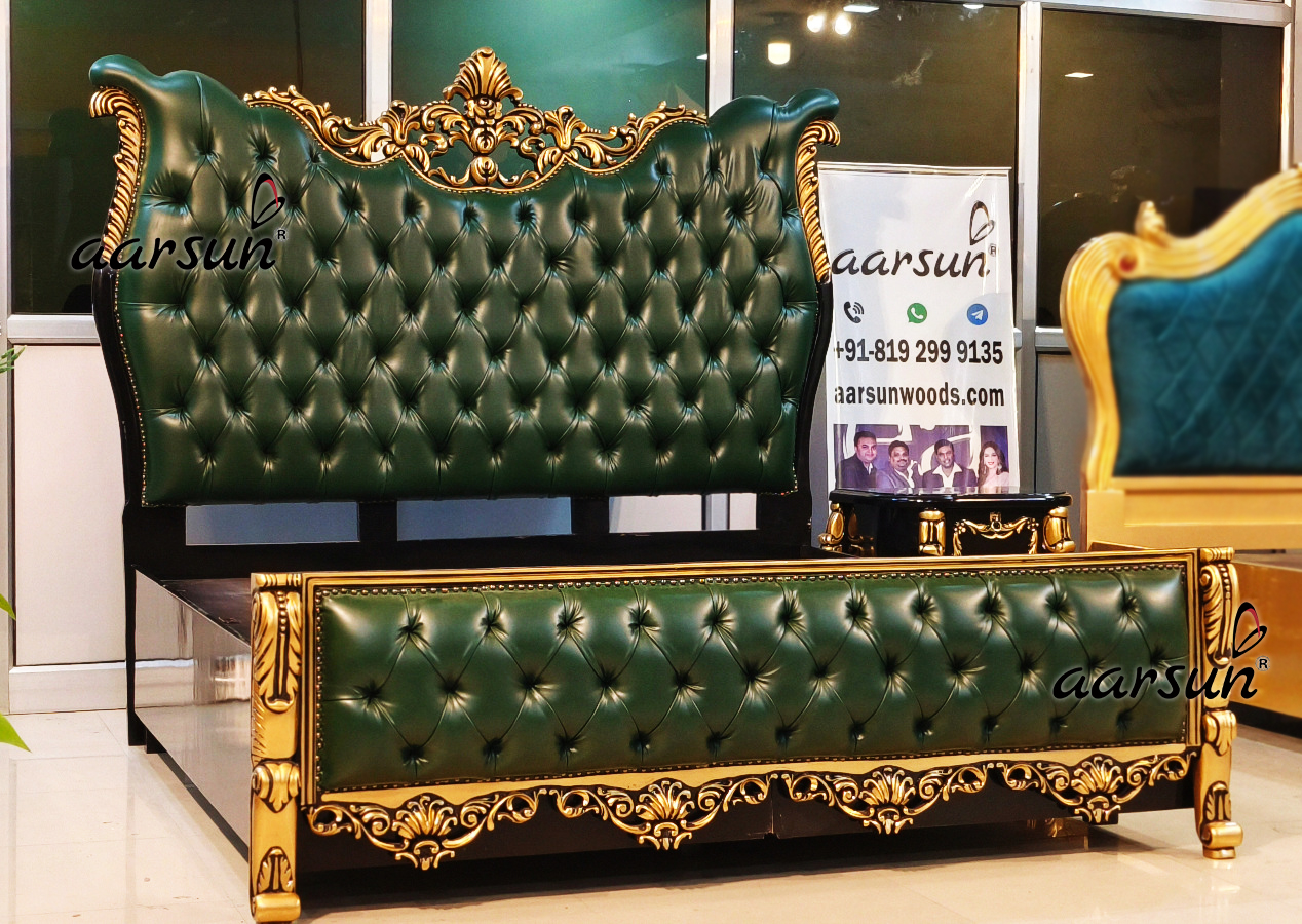 Luxurious streameast.com  Leatherette Bed with Matching Side Table 2025