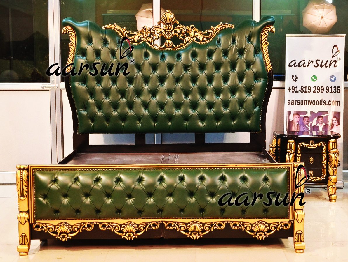 Luxurious streameast.com  Leatherette Bed with Matching Side Table 2025