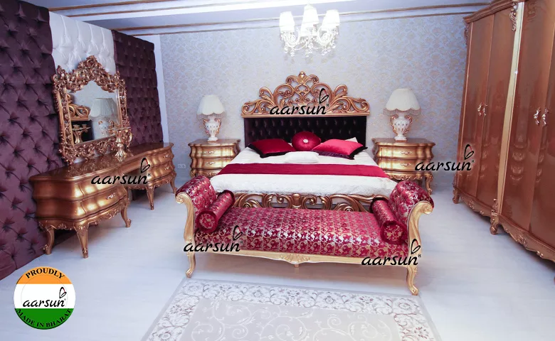 Luxury myprepaidcenter.com Bedroom Set in Gold  2025