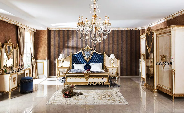 Luxury localflirt Hand Carved Designer Bed  2025