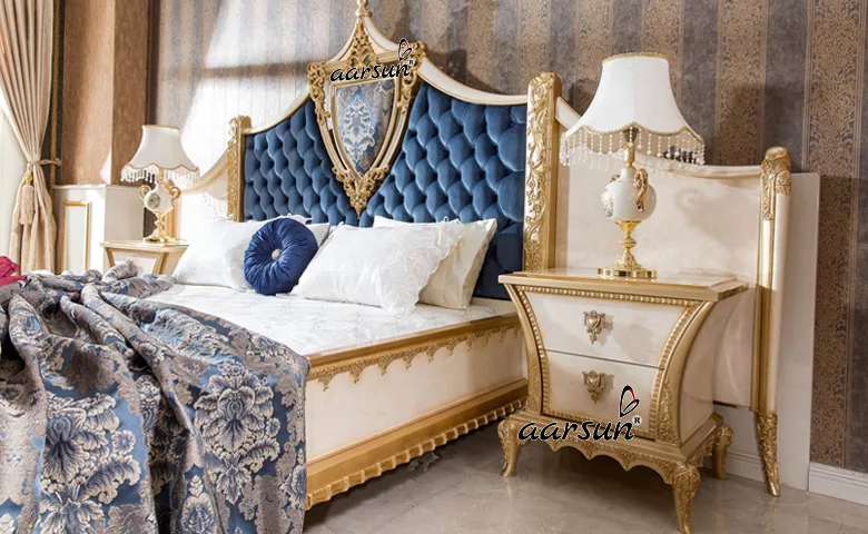 Luxury localflirt Hand Carved Designer Bed  2025