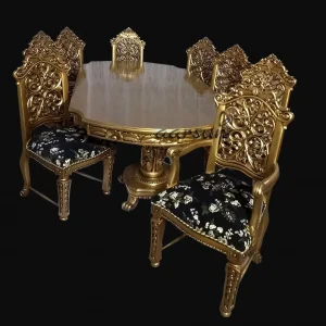 Luxury mmsbee Wooden Dining Set 2025