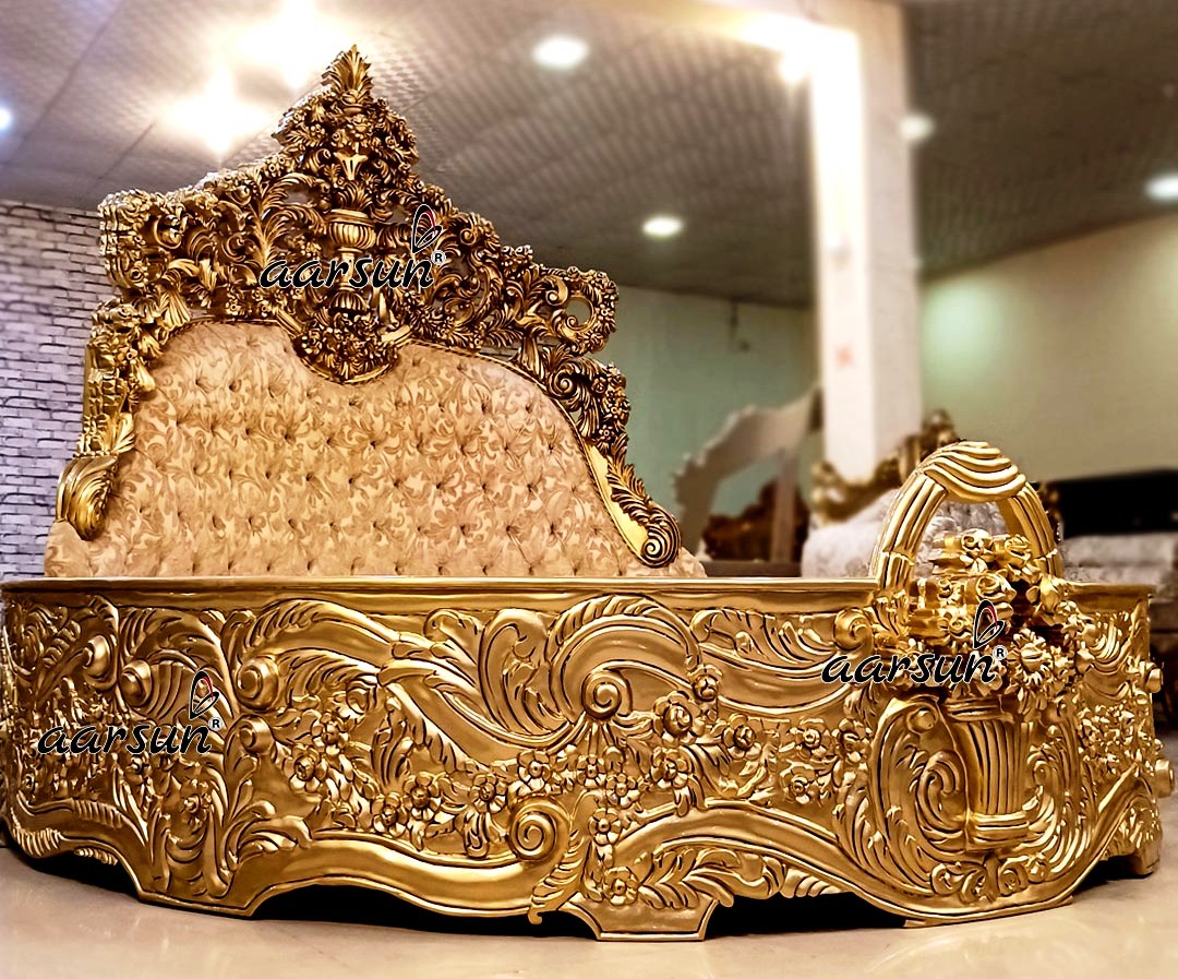 Majestic thetvapp.to  the big heap Gold Round Bed 2025