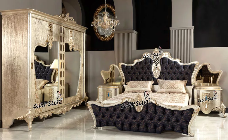 Chennai wagerline  Bed cot design bedroom Set Royal Furniture 2025