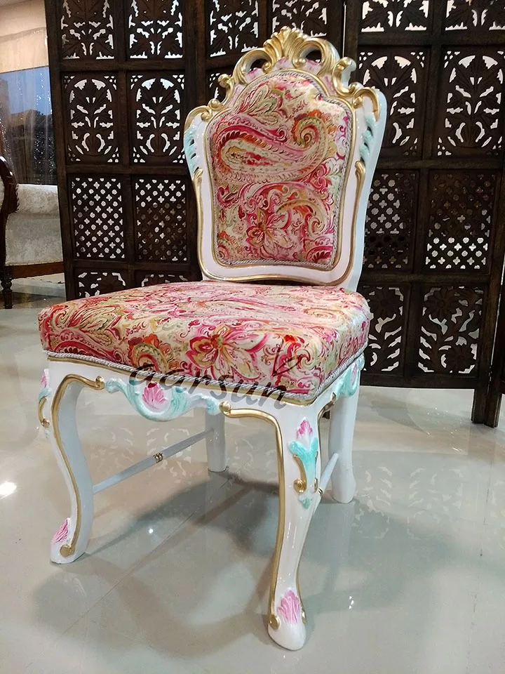 Royal coffeemanga Dining Set -White Polish with Golden 2025