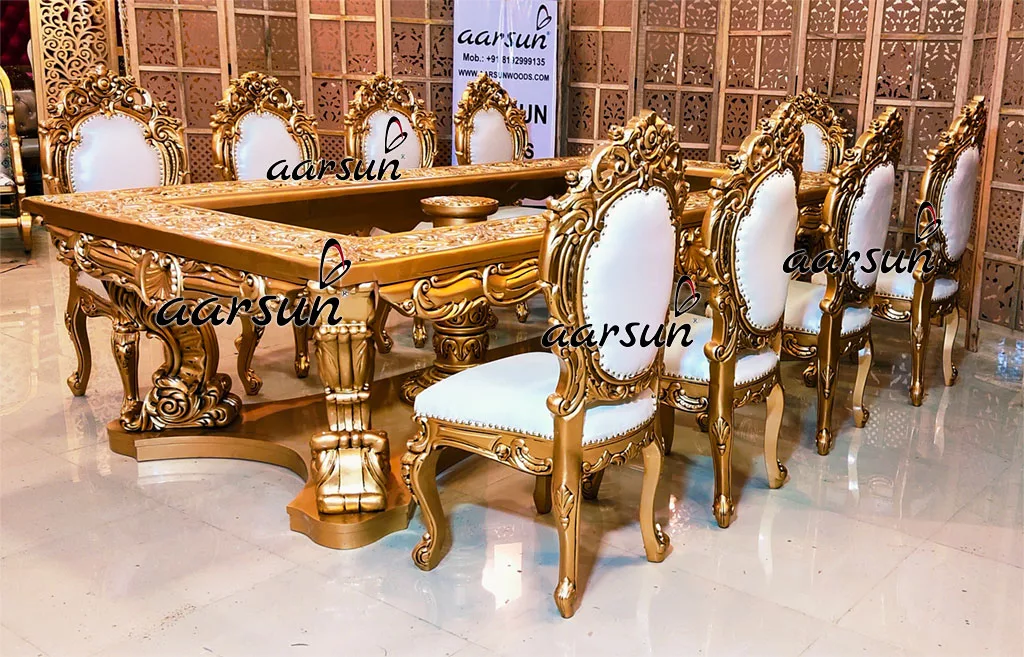 Splendidly bet online betus  Carved 10 Seater Dining Set  2025