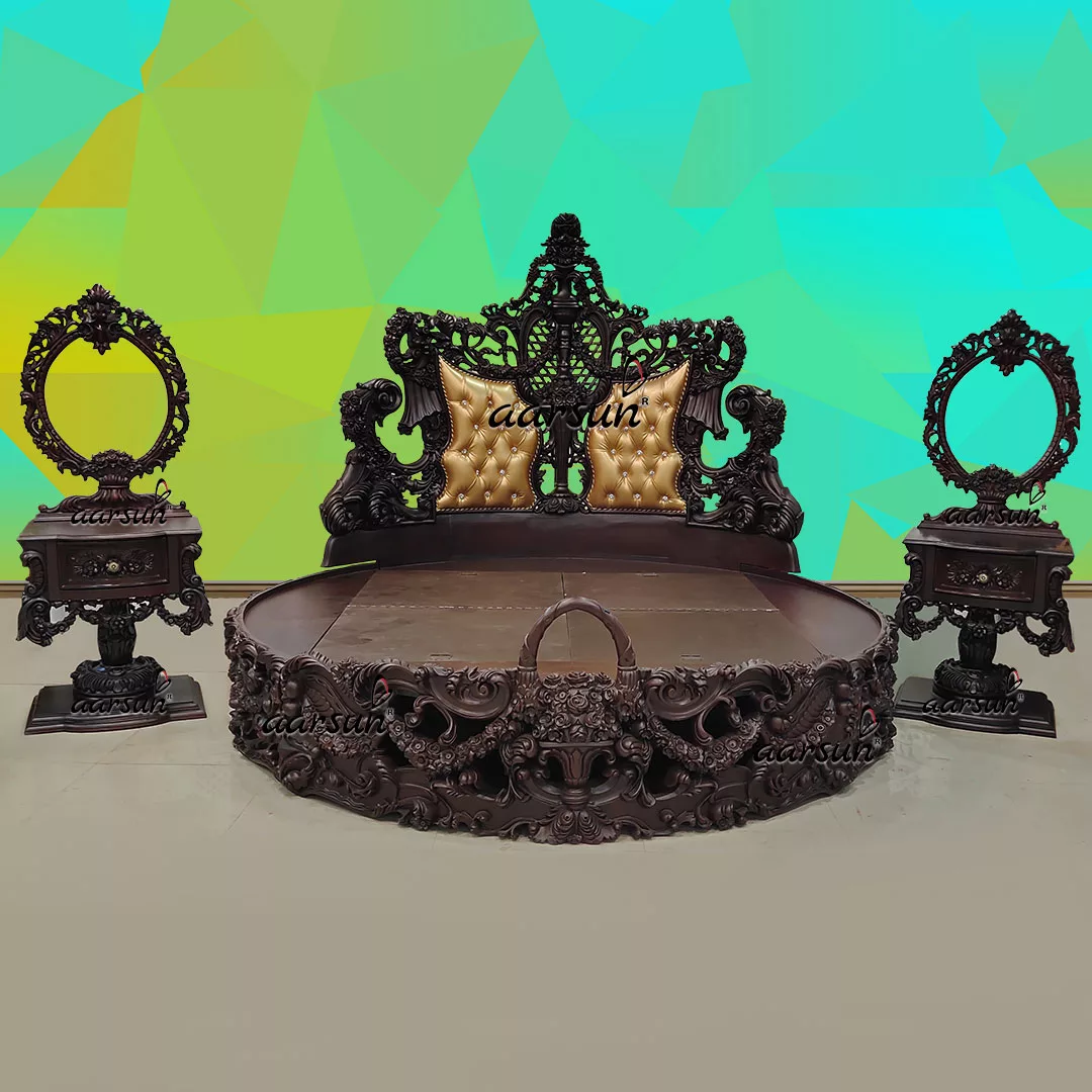 Super Luxurious quizlet.com Round Bed 2025