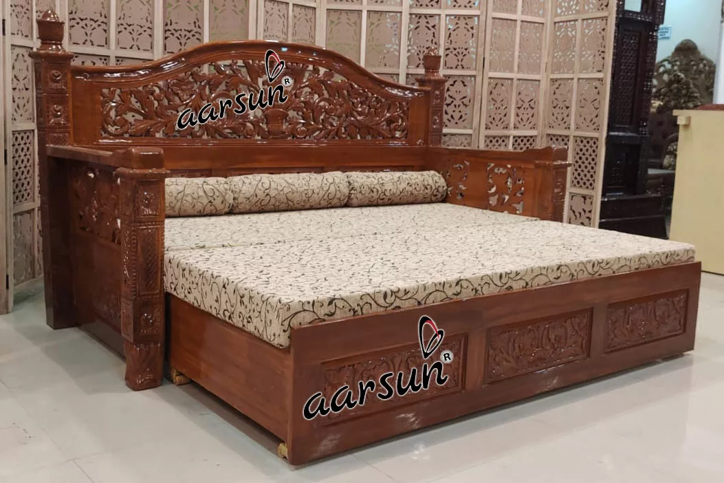 Sofa Cum bed hdhub4u Top Design Wooden 2025