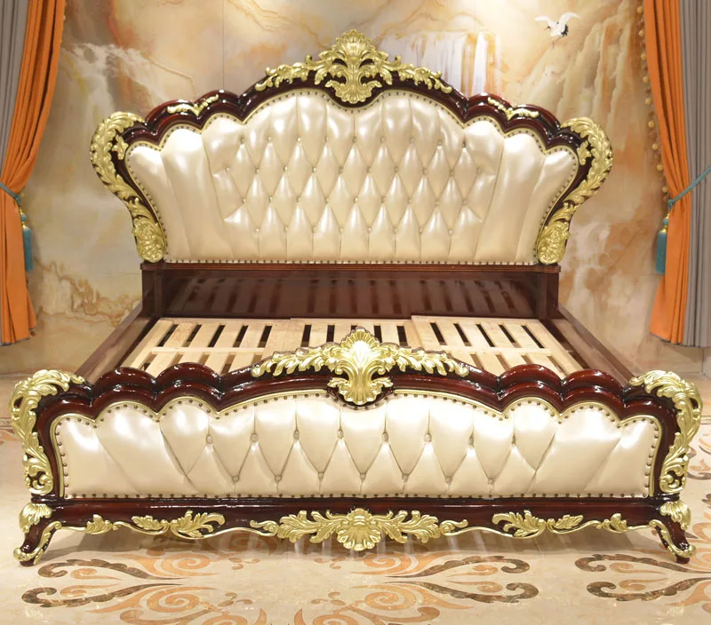 Traditionally  Handmade Wooden Double Bed 2025