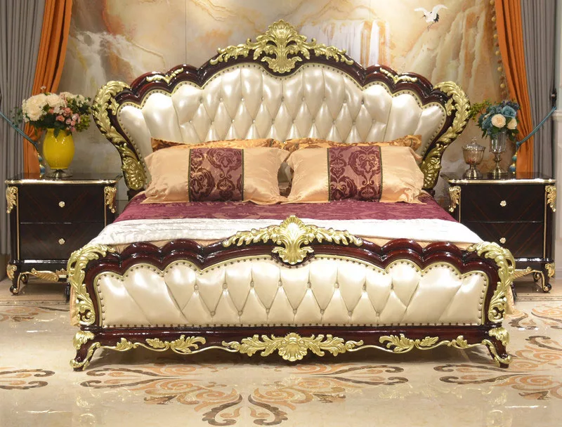 Traditionally  Handmade Wooden Double Bed 2025