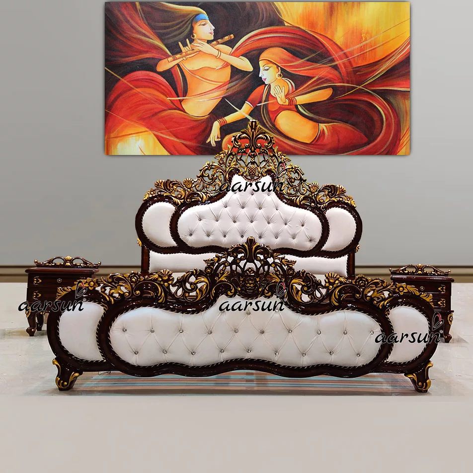 Triple e621.net  Shade King Size Bed Cot with Side Tables 2025