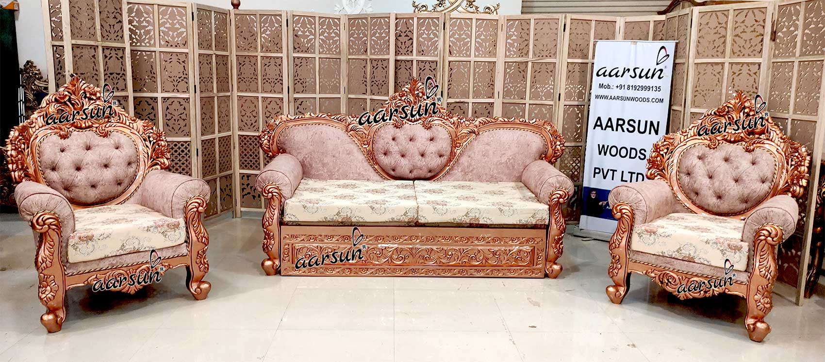 Unique hdhub4u Rose Gold Sofa Cum Bed  2025