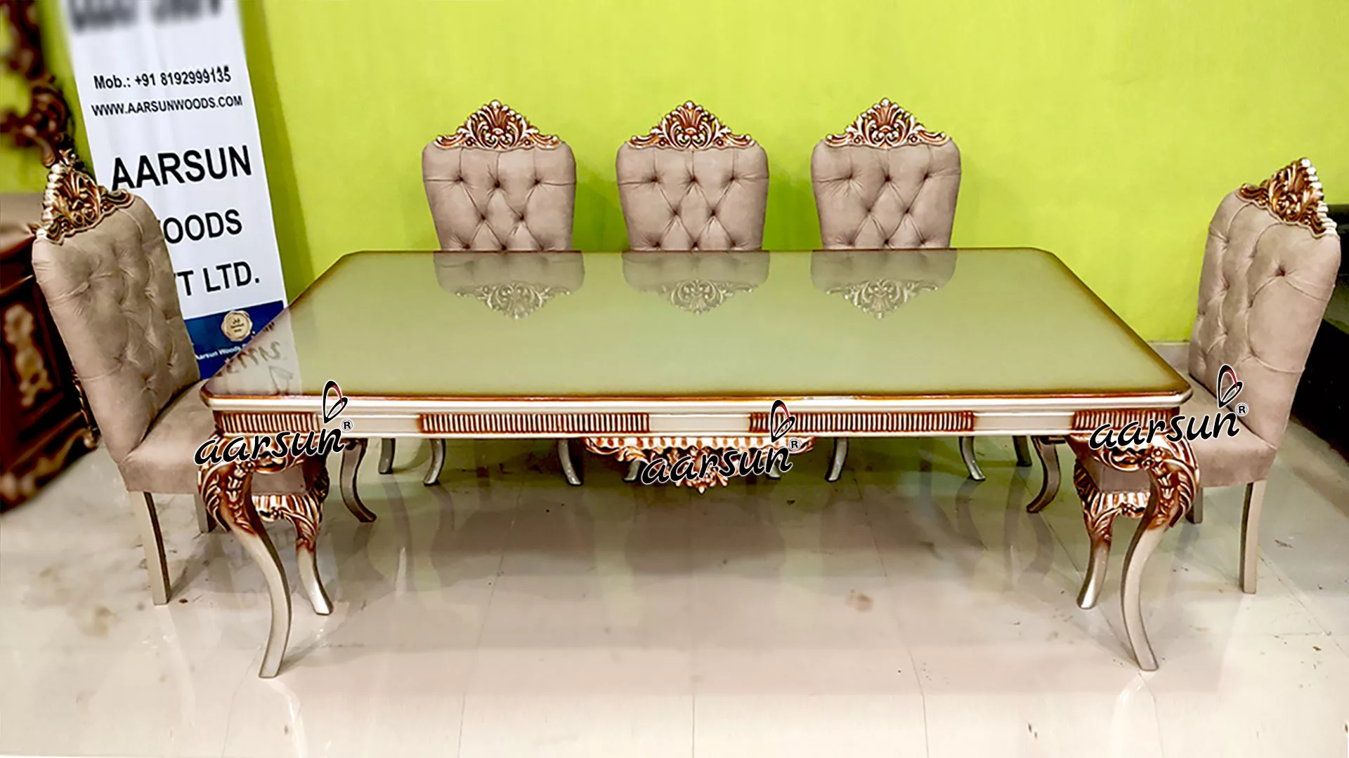 Wooden winnoise Royal Luxury Dining Set 2025