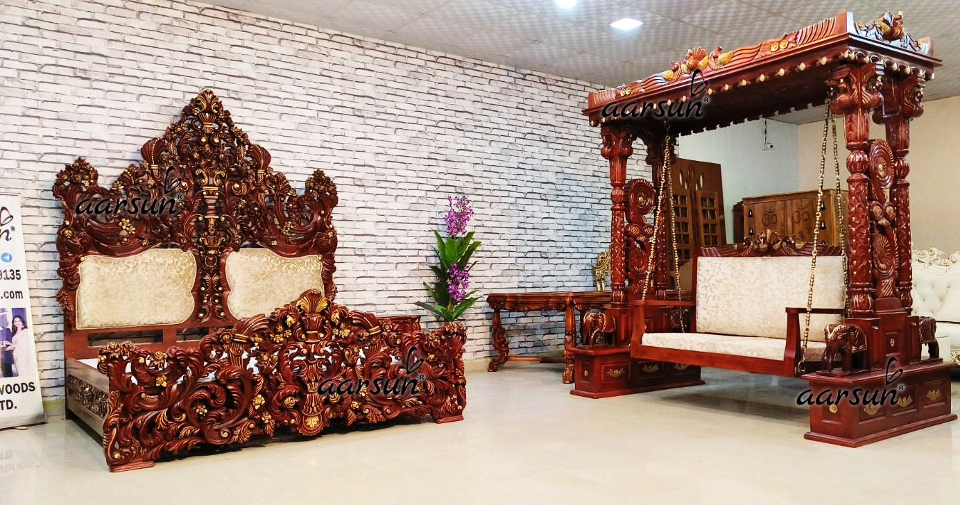 Hand-carved lagradaonline.com Grand Bedroom Set with Video 2025