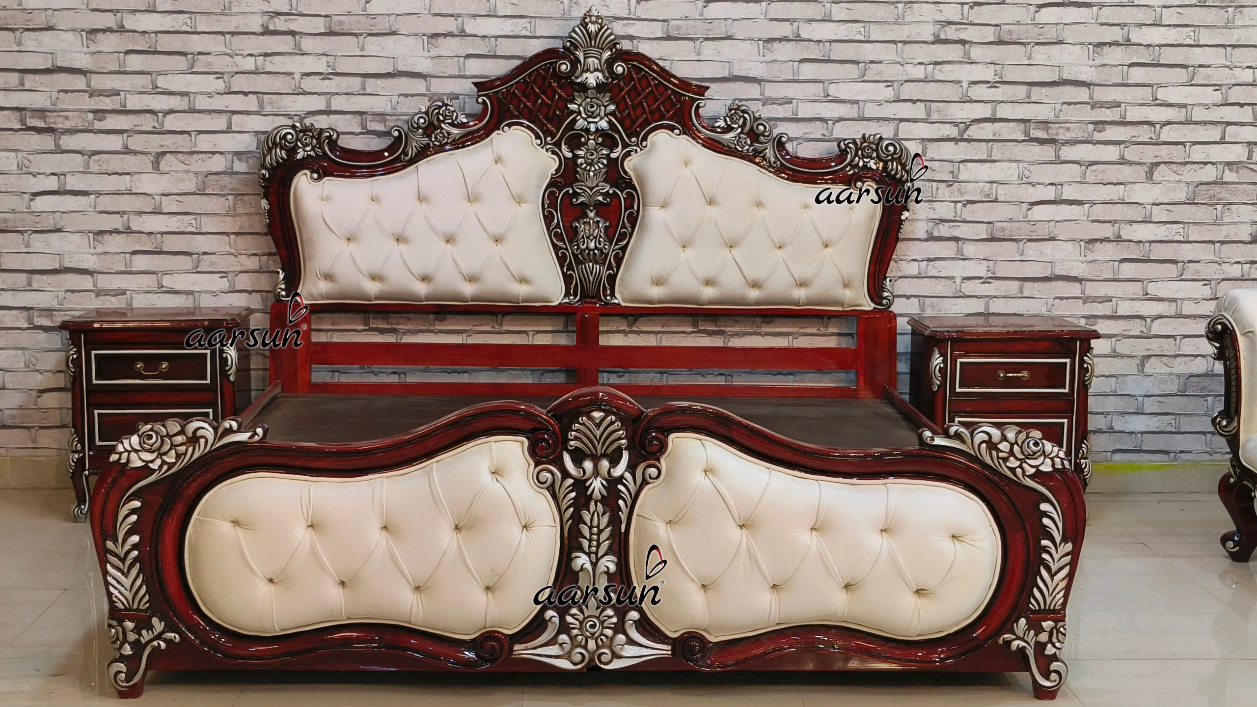 Luxurious streameast.co Bedroom Furniture in Teak Wood 2025