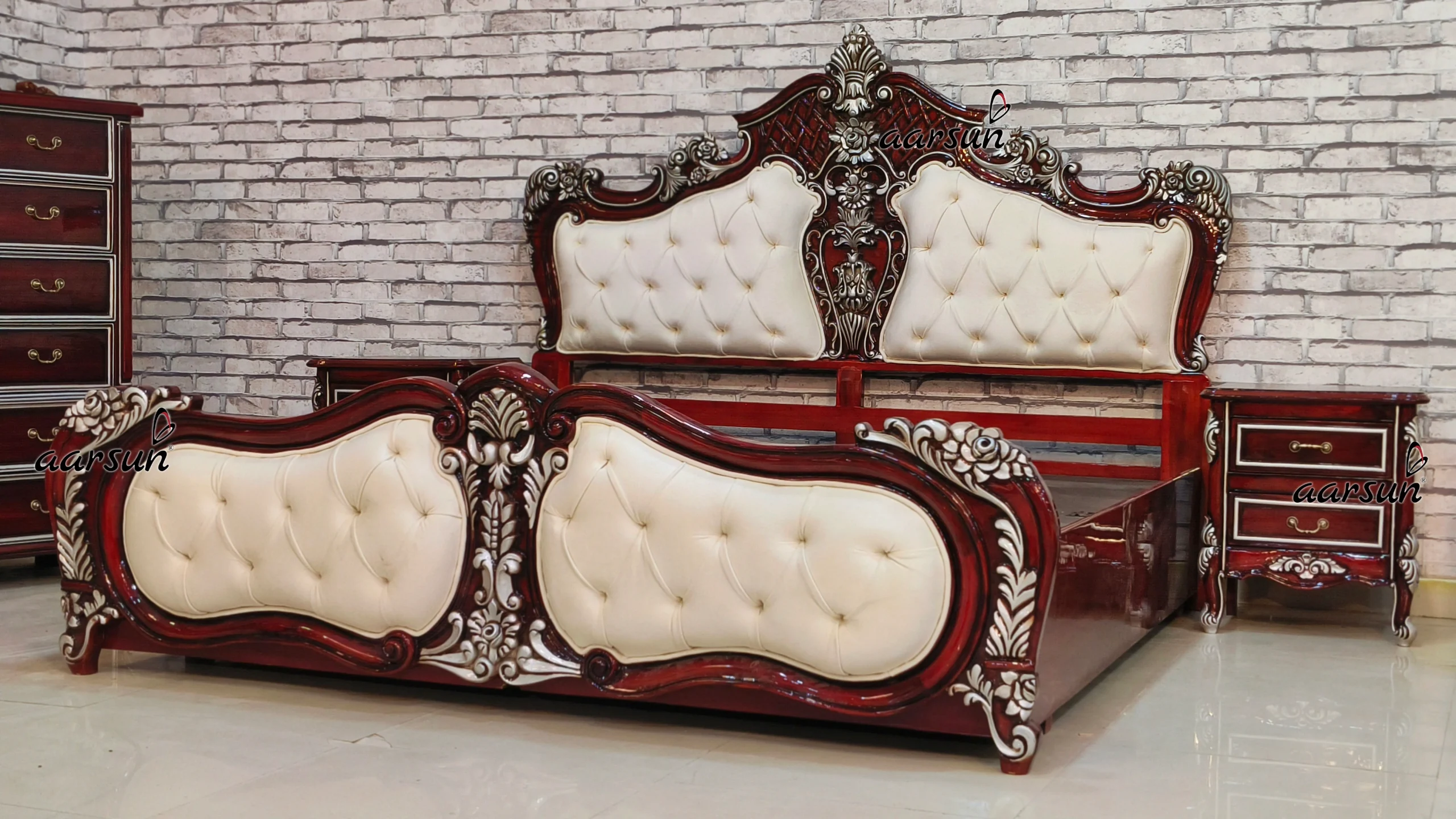 Luxurious streameast.co Bedroom Furniture in Teak Wood 2025