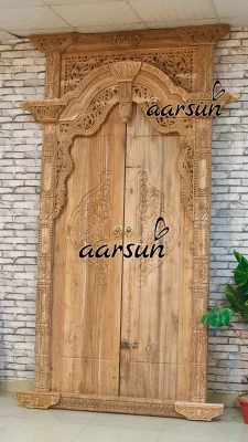 Wooden zoosk.com Door With Intricate Carving 2025