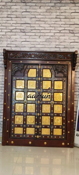 Double Door Design in Teak Wood 720pstream Walnut Polish 2025