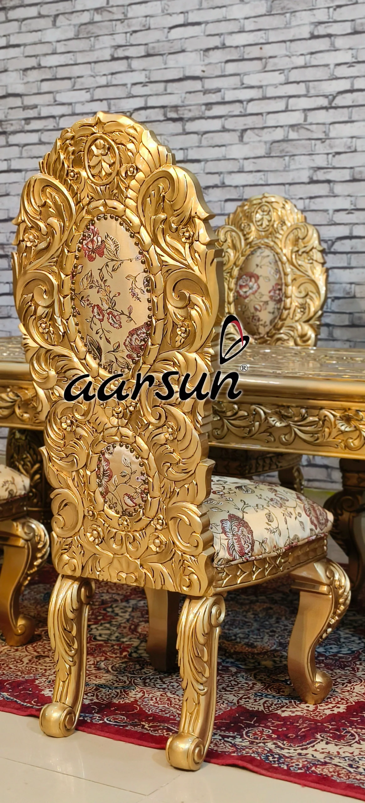 Dining  markkystreams Table Set Fully Handcarved 2025