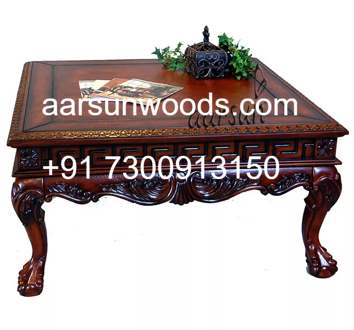 Luxury Hand-Carved Center Table  Art Meets Function  2025