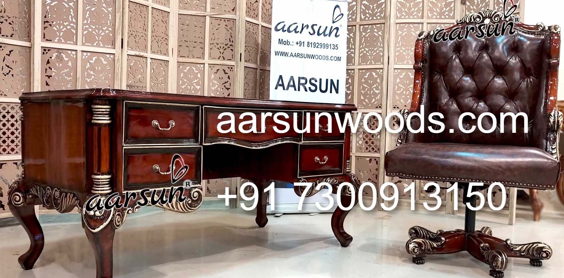 Luxury Office Setup Modern Desk and Supportive Chair 2025