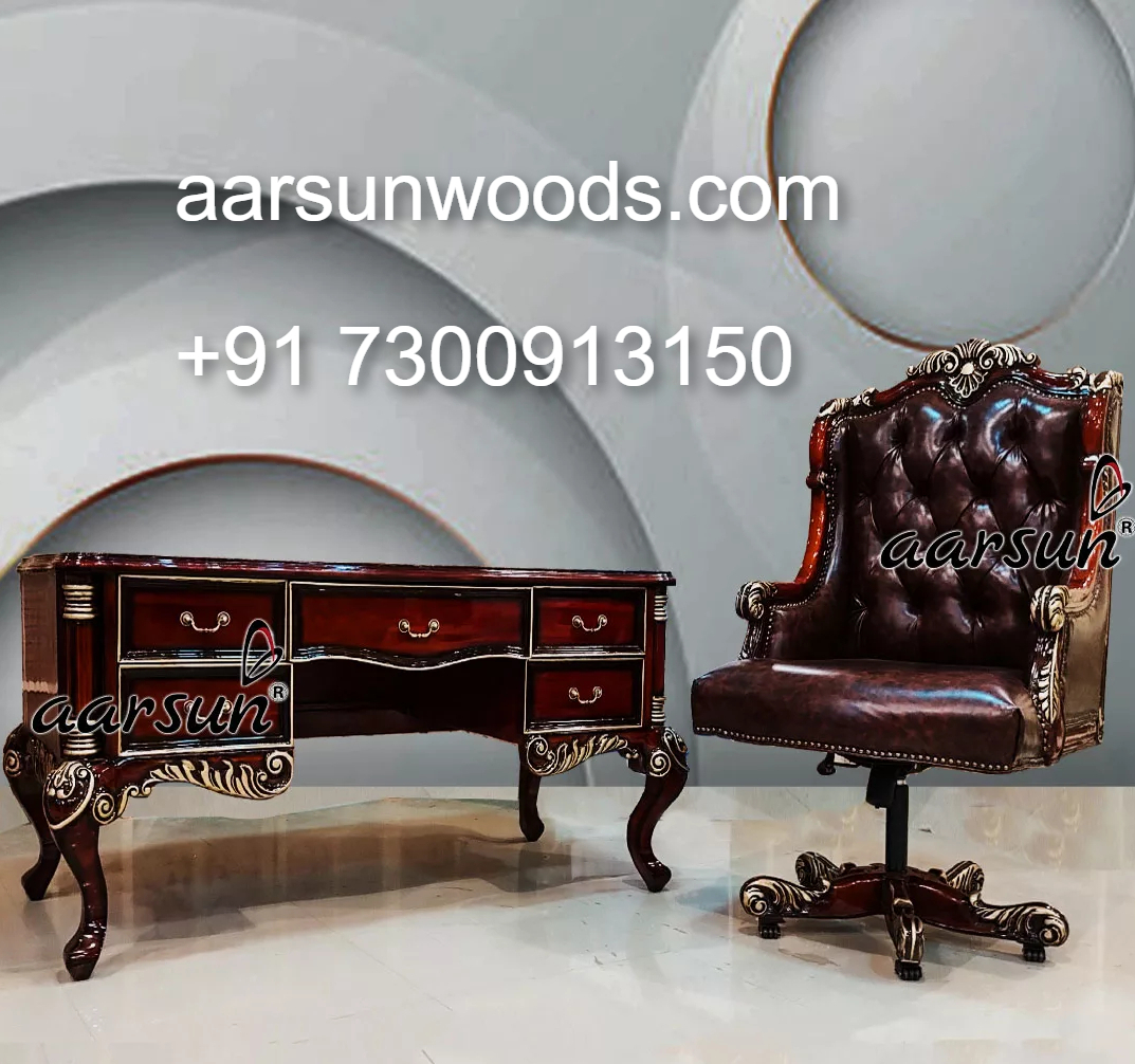 Luxury Office Setup Modern Desk and Supportive Chair 2025