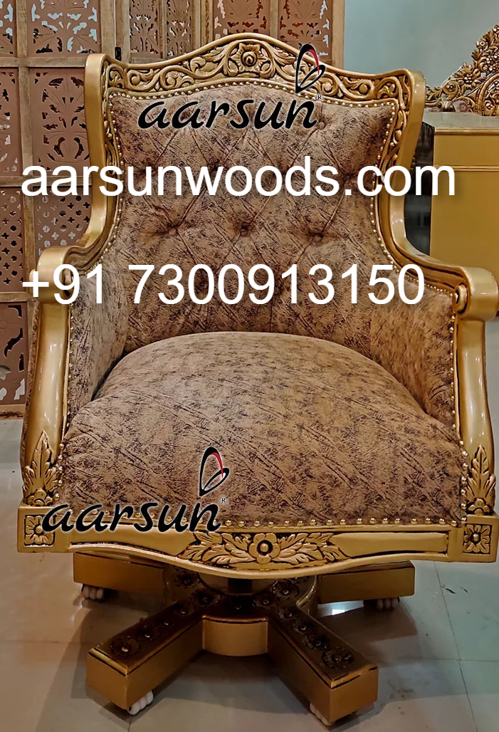 Vintage Prestige Office Furniture  Gold and Teak Harmony  2025