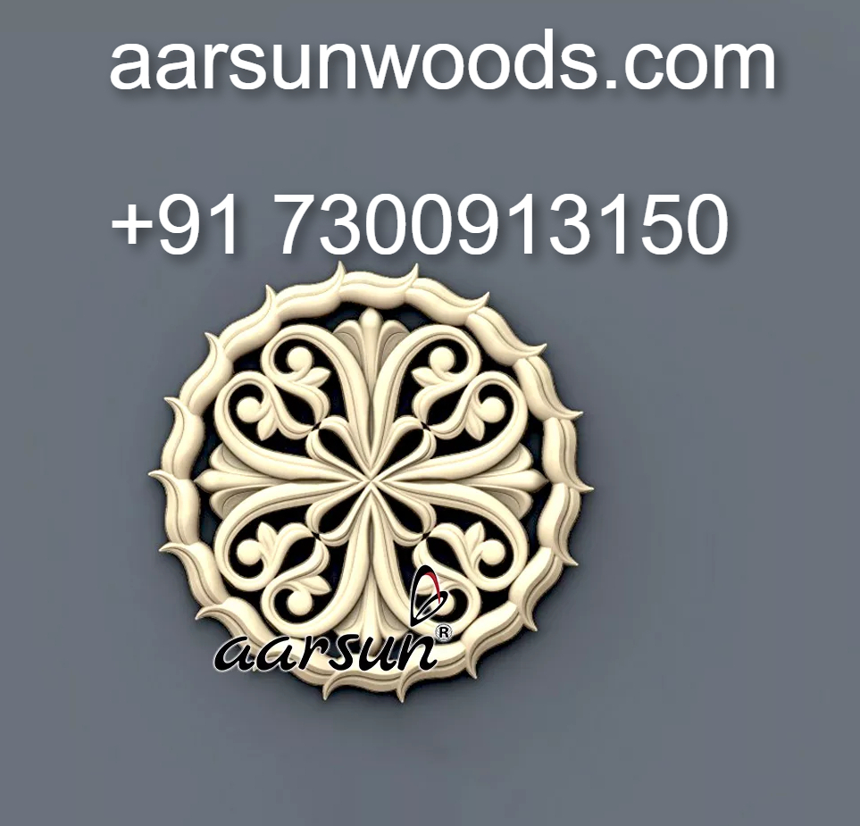 High-Quality Round CNC Rosette Component 2025