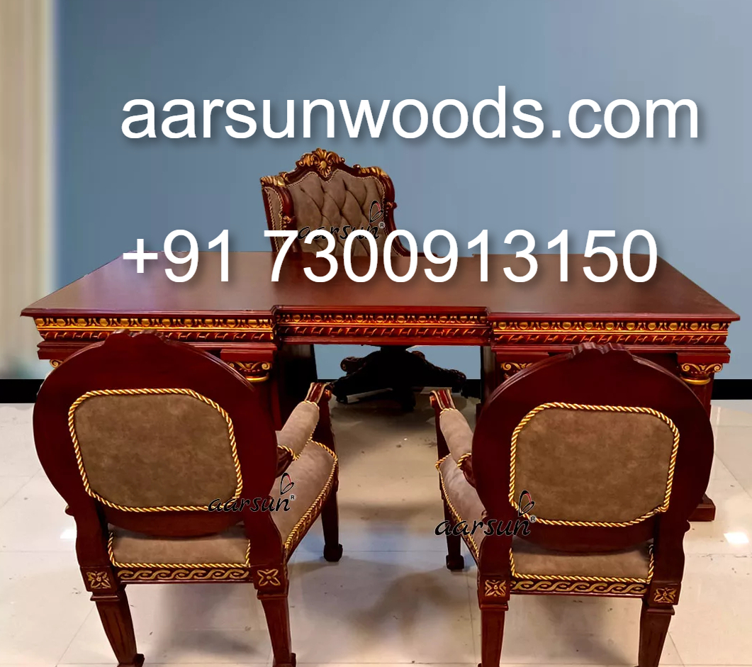 Executive Wooden Office Table with Comfortable Chair  2025