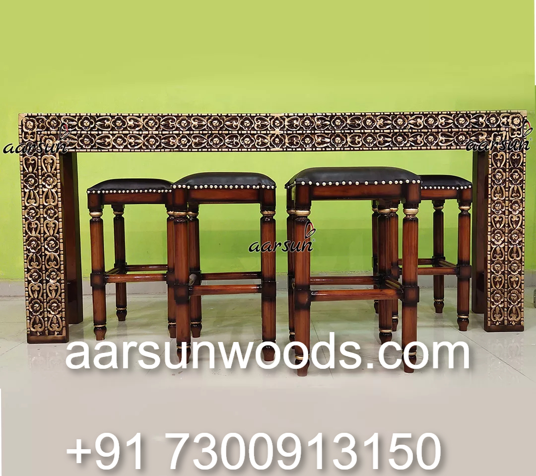 Bold & Modern Designer Bar Table with Matching Chairs 2025