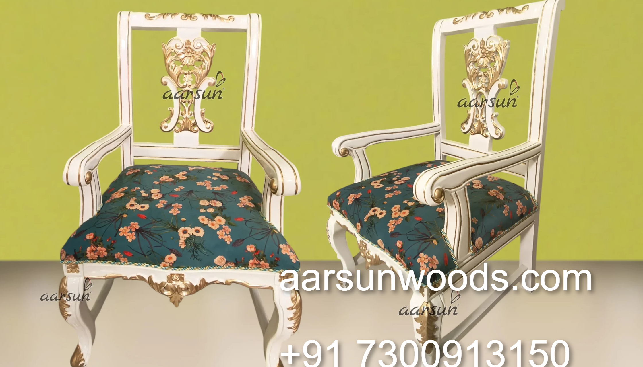 Gracefully Carved Solid Teak Desk for Home or Office 2025
