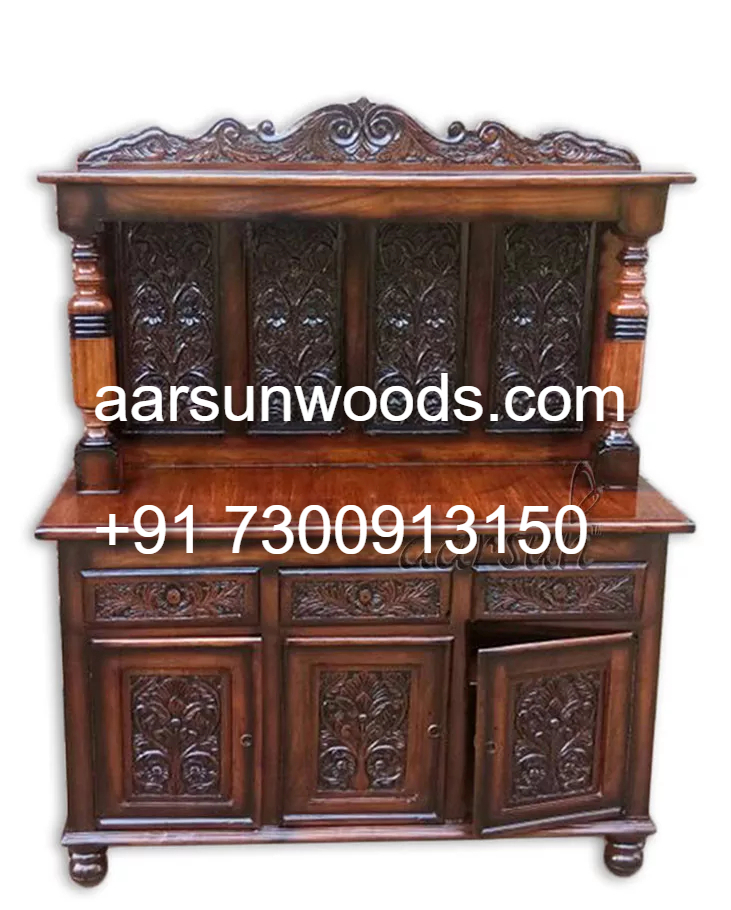 Multi-Use Wooden Door Bar Cabinet for Living Room 2025