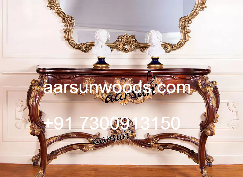 Dark Wood Console Table for Classic Interiors  2025
