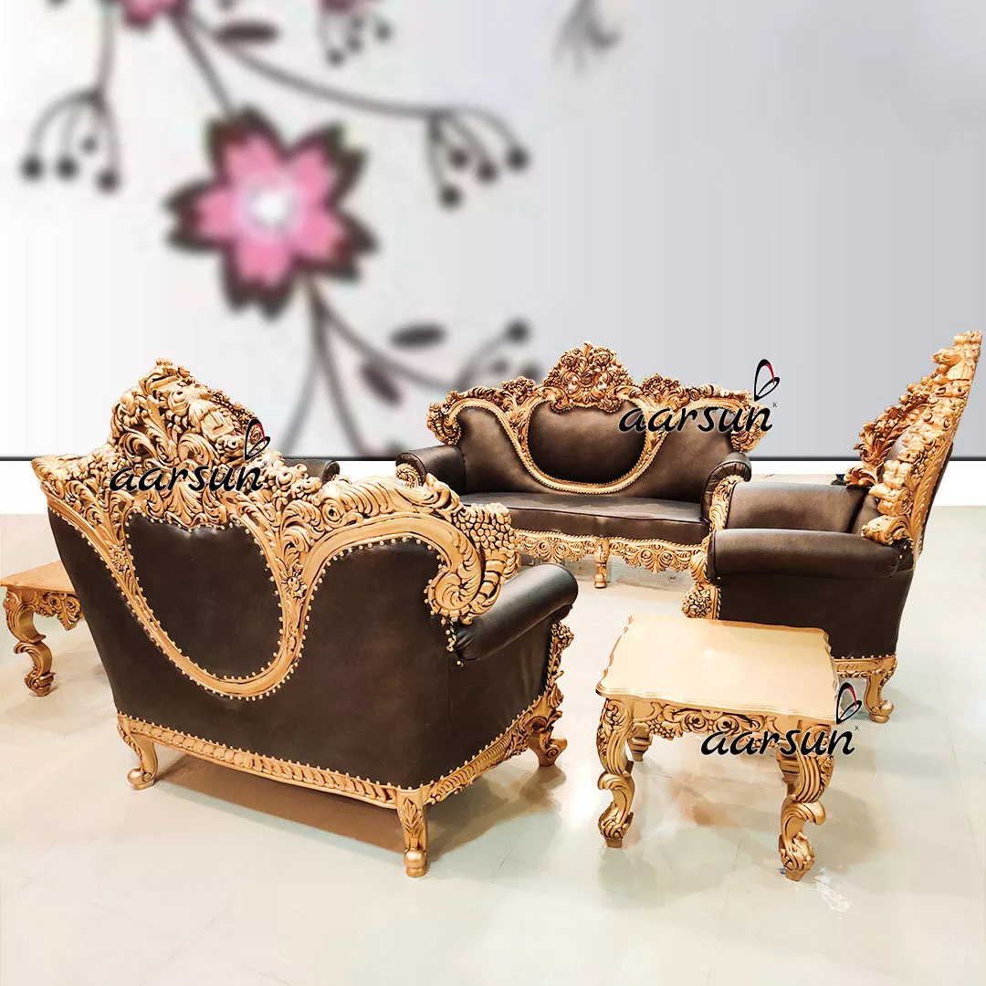 Ultimate Relaxation Brown Leatherette Living Set 2025